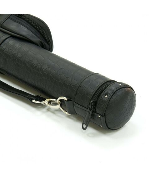 Чехлы для бильярдных киев: Тубус для кия Classic Action 1/1 черный/кроко, 93 см, вн.разм 88 см, карман 13 см фотографии