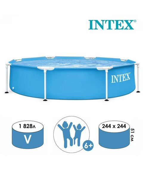 Бассейны: Бассейн Intex METAL FRAME 244 х 51 см [28205NP] фотографии