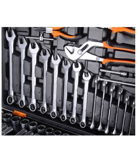 Наборы инструментов и ключи: Набор инструментов Вихрь 151 предмет 1/2", 1/4", CrV, в кейсе фотографии