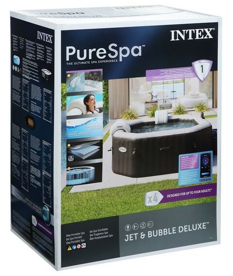 Бассейны: SPA бассейн Intex JET AND BUBBLE DELUXE SET 201 x 71 см 220-240V, от 6 лет фотографии