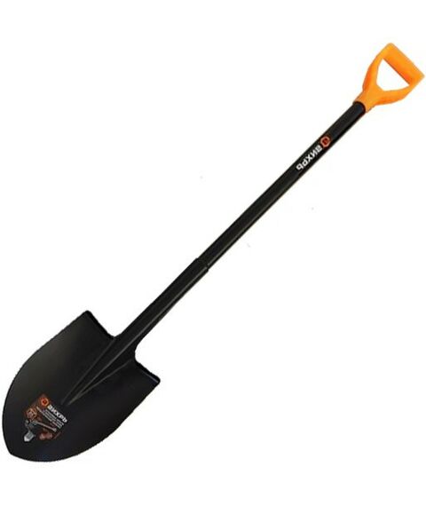 Лопаты: Штыковая лопата Вихрь 73/7/1/7 с изогнутой тулей, металлический черенок фотографии