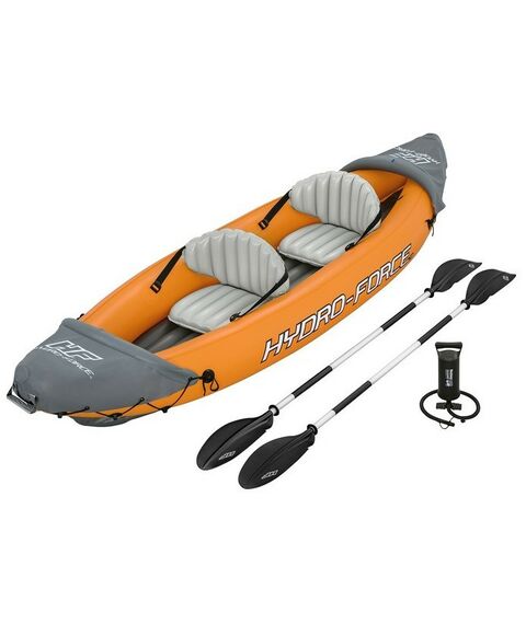 Байдарки: Байдарка Bestway Lite-Rapid X2 Kayak 2 местная, вёсла 218 см, до 160 кг, 321 х 88 х 48 см [65077] фотографии