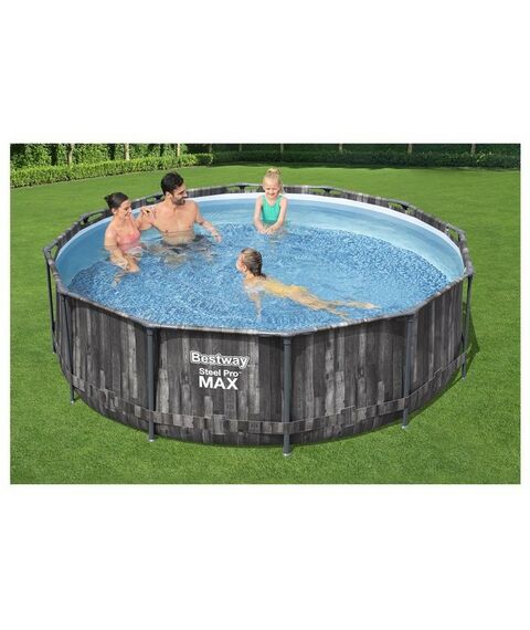 Бассейны: Бассейн каркасный Bestway Steel Pro 366 х 100 см фильтр-насос, лестница [5614Х] фотографии