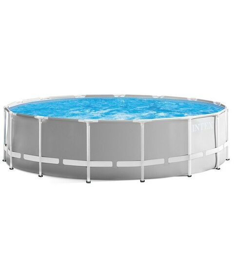 Бассейны: Бассейн каркасный Intex Prism Frame 457 х 122 см фильтр-насос, лестница, тент, подстилка фотографии