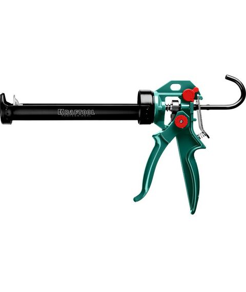 Пистолеты монтажные, тепловые, клеящие, пескоструйные: Пистолет для герметика усиленный KRAFTOOL EXPERT 4-in-1 скелетный, поворотный, 310 мл [06675] фотографии