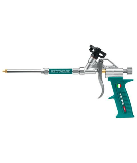 Пистолеты монтажные, тепловые, клеящие, пескоструйные: Обслуживаемый пистолет для монтажной пены KRAFTOOL EXTREME 06800 разборный фотографии