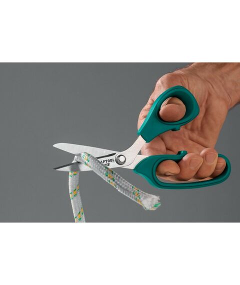 Ножницы по металлу: Технические ножницы по кевлару и стекловолокну KRAFTOOL KEVLAR 205 мм [23207] фотографии