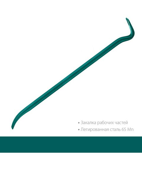 Столярно-слесарный инструмент: Лом-гвоздодер кованый двутавровый KRAFTOOL 900 мм 30х17 мм [21900-90] фотографии