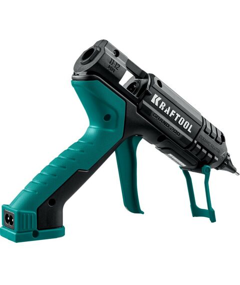 Пистолеты монтажные, тепловые, клеящие, пескоструйные: Пистолет термоклеевой электрический KRAFTOOL Grand 200 d 11-12 мм 25 г/мин [06839] фотографии