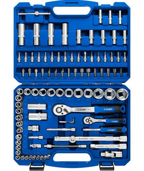 Наборы инструментов и ключи: Универсальный набор инструмента Зубр Профессионал А-94 94 предмета [27635-H94] фотографии