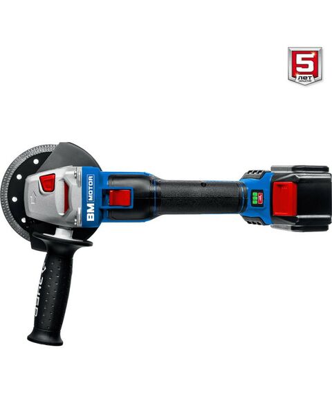 Угловые шлифмашинки (болгарки): Бесщеточная УШМ Зубр Профессионал AB-125-41 20В, 1 АКБ (4Ач), в сумке фотографии