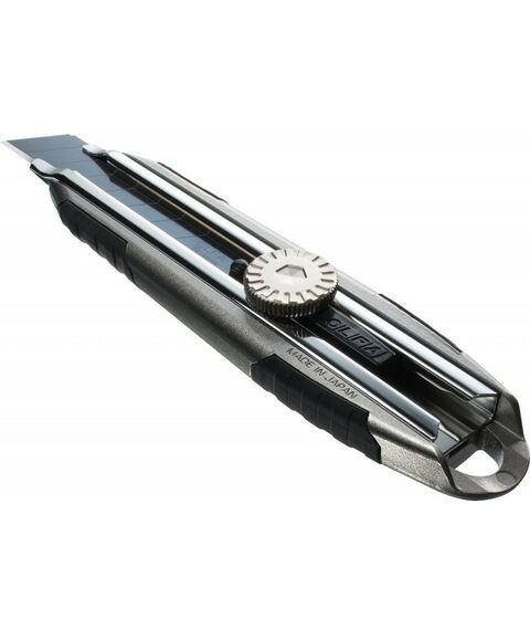 Столярно-слесарный инструмент: Нож OLFA OL-MXP-L X-design цельная алюминиевая рукоятка, винтовой фиксатор, 18 мм фотографии