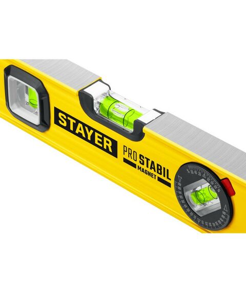 Строительные уровни: Уровень магнитный STAYER ProStabil Magnet 1500 мм с двумя фрезерованными поверхностями [3480-150] фотографии