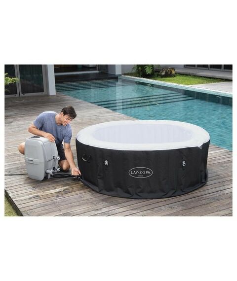 Бассейны: SPA бассейн Bestway Miami AirJet 180 х 66 см фильтр-насос, тент, дозатор для химии, аэромассаж [60001] фотографии