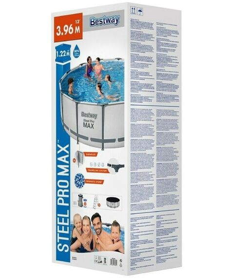 Бассейны: Бассейн каркасный Bestway Pool Set 396 х 122 см фильтр-насос, лестница, тент [5618W] фотографии