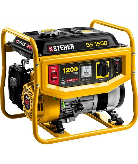 Электростанции: Бензиновый генератор STEHER GS-1500 1200 Вт фотографии