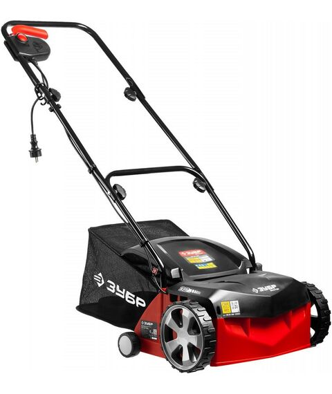 Газонокосилки: Аэратор-скарификатор электрический Зубр ЗСЭ-32-1000 2 в 1, ш/с 320 мм, высота аэрации -9:+13 мм, 1000 Вт фотографии