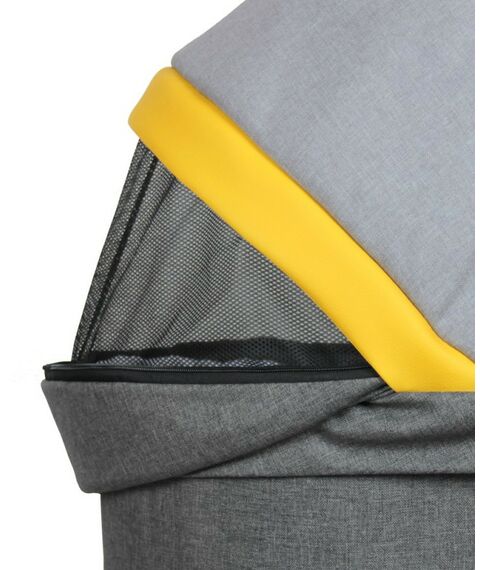 Коляски детские: Коляска 2в1 Alis ALVARO Al 02 т.серый+св.серый+желтая кожа фотографии