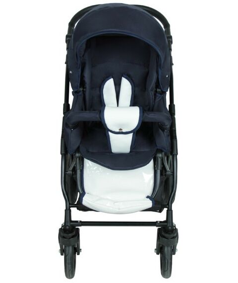 Коляски детские: Коляска 2в1 Alis ALVARO Al 07 т.синий+белая кожа фотографии