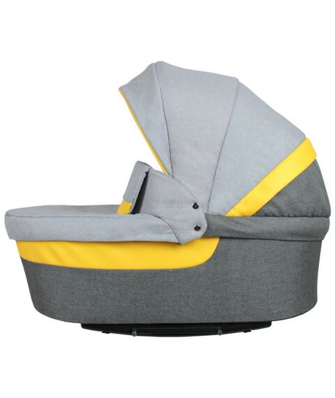 Коляски детские: Коляска 3в1 Alis ALVARO F 02 т.серый+св.серый+желтая кожа фотографии