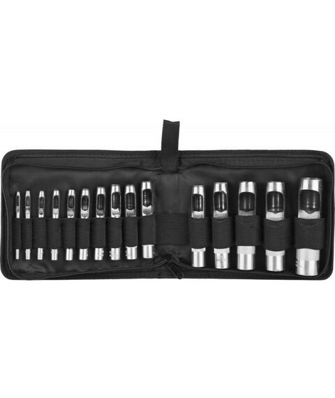 Столярно-слесарный инструмент: Пробойники для кожи Зубр Мастер 3-25мм, 15шт [22949-H15] фотографии