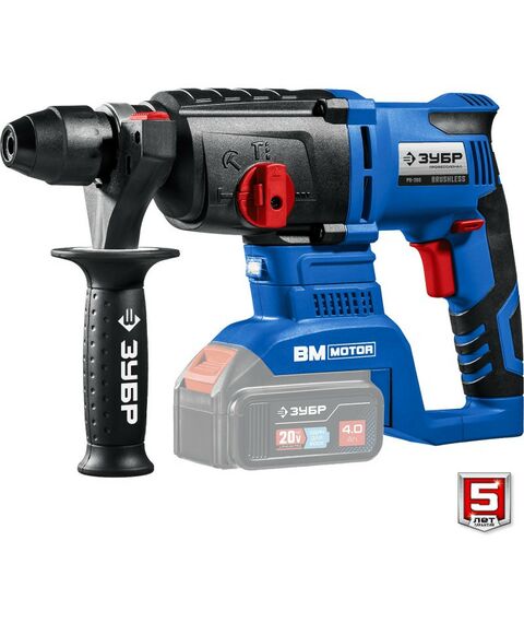 Перфораторы: Бесщеточный перфоратор Зубр Профессионал PB-260 20В, без АКБ, в коробке фотографии