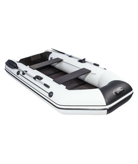 Лодки: Лодка ПВХ АКВА 2800 слань-книжка киль св.серый/черный фотографии