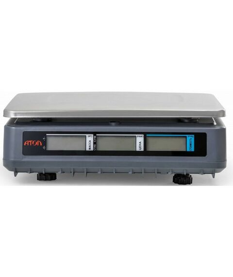 Весовое оборудование: Весы торговые АТОЛ MARTA со стойкой, СОМ порт, кабель USB-RS, кабель RS-232, лицензия FDU, с поверкой [45036] фотографии