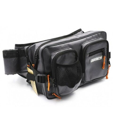 Рюкзаки и сумки: Сумка рыболовная Следопыт Fishing Hip Bag WBP 31х20х23 см, серый фотографии