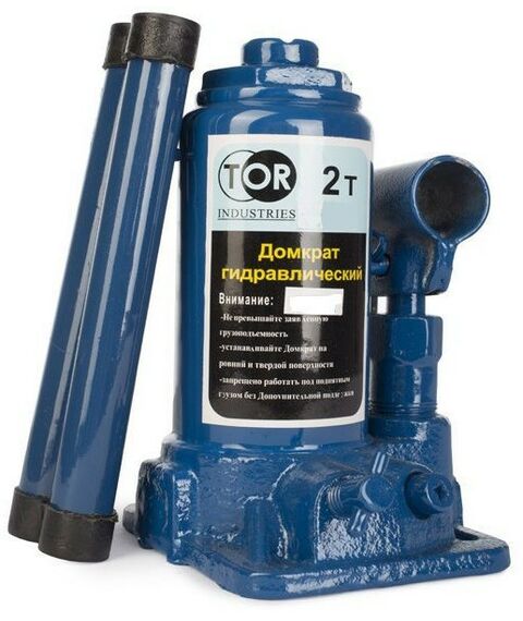 Домкраты: Домкрат бутылочный TOR ДГ-2 г/п 2т, 150-240мм, 2кг, кейс [1006112] фотографии