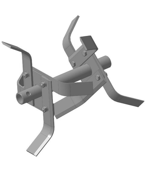 Навесное оборудование для мотоблоков и культиваторов: Фрезы-нож разборные  ФКМК 25.300.280 D=300мм, В=280мм, (втулка L=210мм