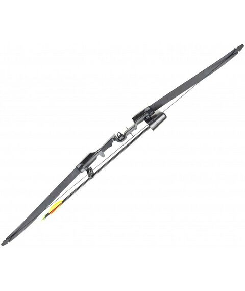 Луки и арбалеты: Лук рекурсивный  Man Kung RB007 20lbs, стрелы 2шт., кивер, крага, крепеж, черный фотографии