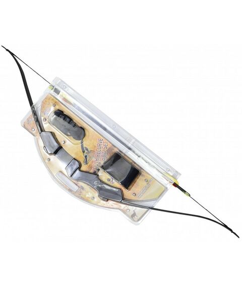 Луки и арбалеты: Лук рекурсивный  Man Kung RB007 20lbs, стрелы 2шт., кивер, крага, крепеж, черный фотографии