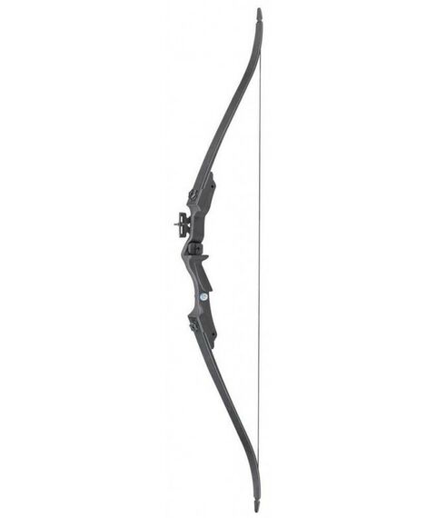 Луки и арбалеты: Лук рекурсивный  Man Kung RB007 20lbs, стрелы 2шт., кивер, крага, крепеж, черный фотографии