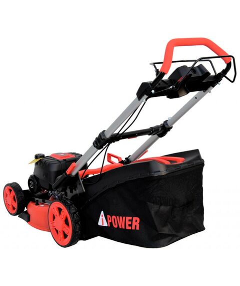 Газонокосилки: Газонокосилка бензиновая самоходная A-iPower AM48S 4.5л.с/2.8кВт, B=48см, Н=30-80см, 32кг, складная [41107] фотографии
