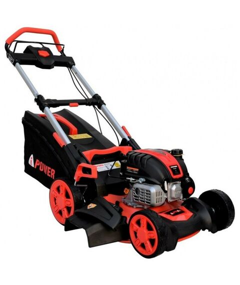 Газонокосилки: Газонокосилка бензиновая самоходная A-iPower AM48S 4.5л.с/2.8кВт, B=48см, Н=30-80см, 32кг, складная [41107] фотографии