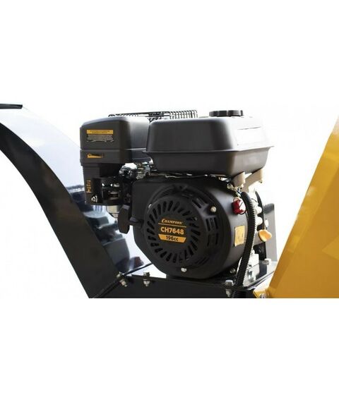 Измельчители садовые: Измельчитель бензиновый Champion CH7648 6.5 л/с, 4.8 кВт, d=76мм, 95кг, нож фотографии