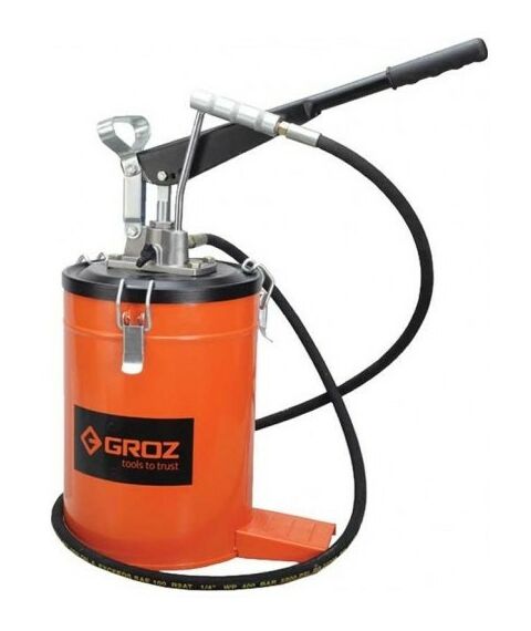 Насосы и насосные станции: Нагнетатель смазки Groz VGP-10A 10кг, переносной [GR44281] фотографии