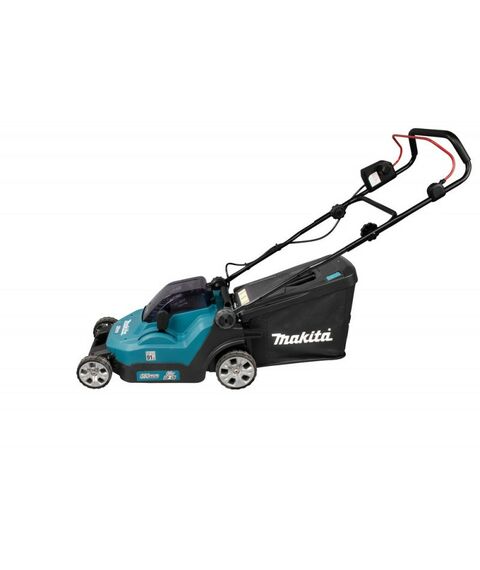 Газонокосилки: Газонокосилка аккумуляторная Makita DLM382 Li-ion 36В, B=38см, Н=20-75мм, 40л, 2х3Ач, 15кг фотографии