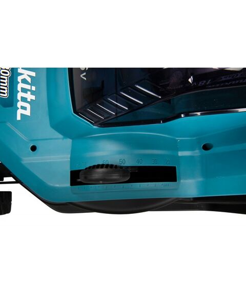 Газонокосилки: Газонокосилка аккумуляторная Makita DLM382 Li-ion 36В, B=38см, Н=20-75мм, 40л, 2х3Ач, 15кг фотографии