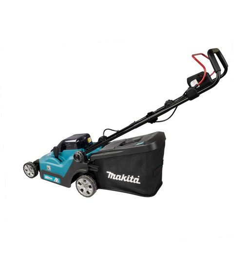 Газонокосилки: Газонокосилка аккумуляторная Makita DLM382 Li-ion 36В, B=38см, Н=20-75мм, 40л, 2х3Ач, 15кг фотографии
