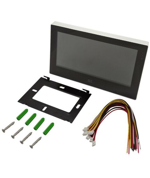 Домофоны: Домофон ST ST-M205/7 (TS/SD/IPS) черный 7" IPS LCD, цветной, 1024*600, CVBS/TVI/CVI/AHD(720Р/1080P), интерком, автоответчик фотографии