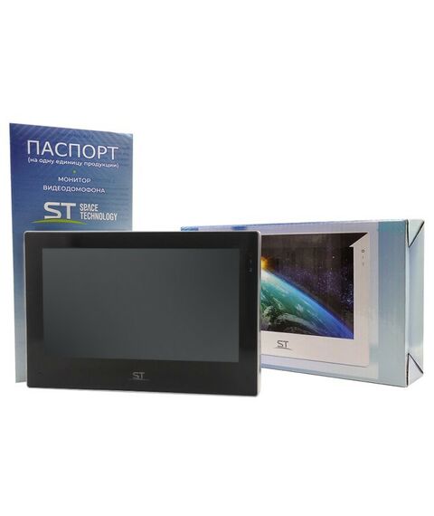 Домофоны: Домофон ST ST-M205/7 (TS/SD/IPS) черный 7" IPS LCD, цветной, 1024*600, CVBS/TVI/CVI/AHD(720Р/1080P), интерком, автоответчик фотографии