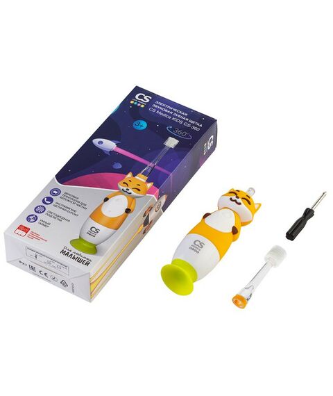 Электрические зубные щетки: Электрическая зубная щетка CS Medica KIDS CS-360 фотографии