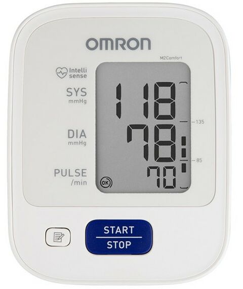 Диагностические приборы: Тонометр Omron M2 Comfort с адаптером фотографии