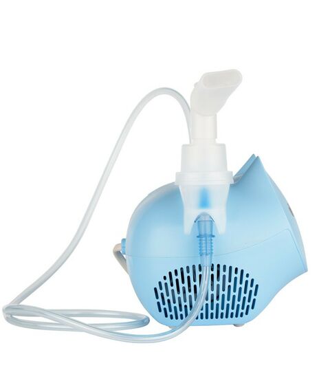 Ингаляторы (небулайзеры): Ингалятор компрессорный детский Omron Neko Kat (KRU) голубой фотографии