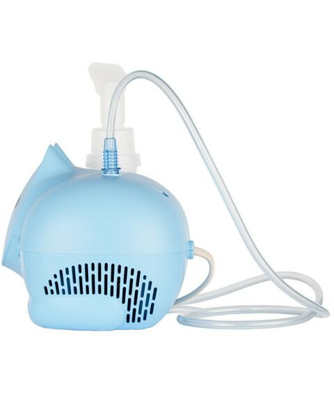 Ингаляторы (небулайзеры): Ингалятор компрессорный детский Omron Neko Kat (KRU) голубой фотографии