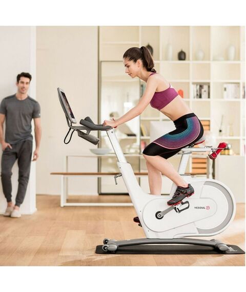 Велотренажеры: Велотренажер Yesoul BV1-W-21.5 белый дисплей 21.5" фотографии