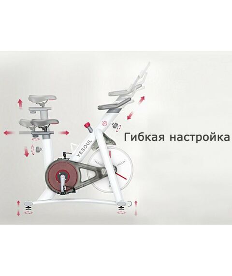 Велотренажеры: Велотренажер Yesoul BV1-W-21.5 белый дисплей 21.5" фотографии