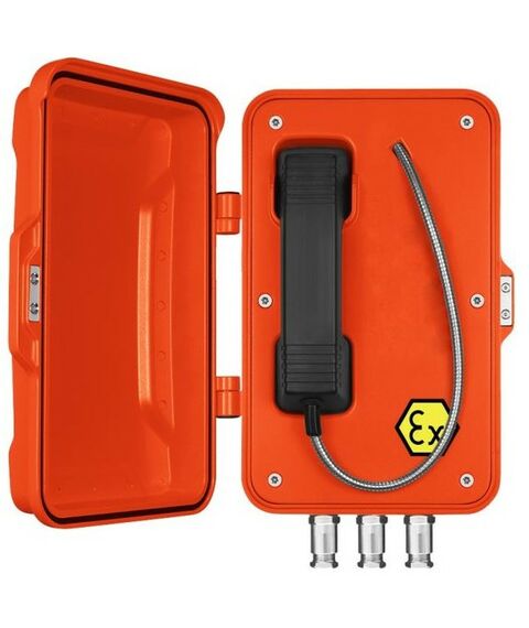 Взрывозащищенные телефоны: Промышленный SIP-телефон J&R JREX101-CB-SIP фотографии